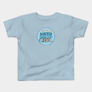 Fun Cool Winter Vintage Graphic Kids T-Shirt